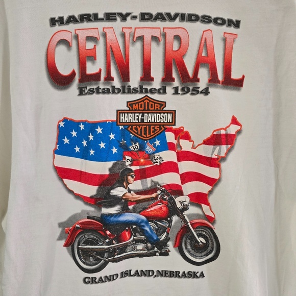 2000 Harley Davidson T-Shirt (USA pocket) - *Grand Island, Nebraska* (Back side) - Picture 8 of 10